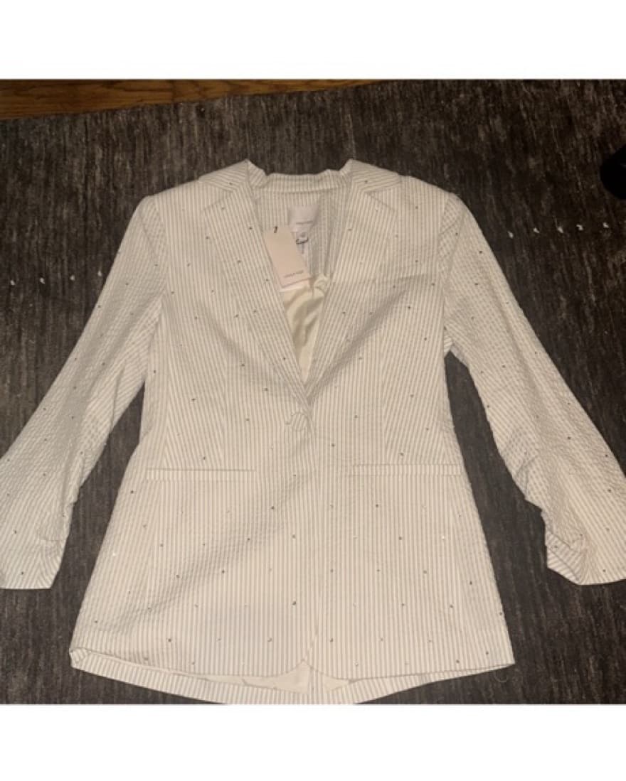 Cinq A Sept Striped Lightweight Blazer  - Image 5