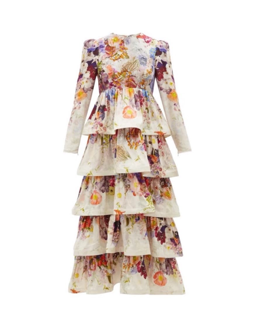 Zimmerman Floral Long Sleeve Dress - Image 3