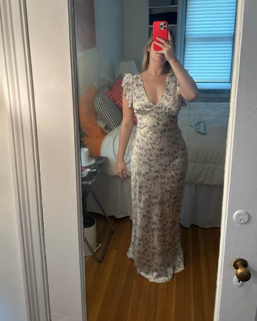 ASTR purple and white floral maxi dress  - Image 1