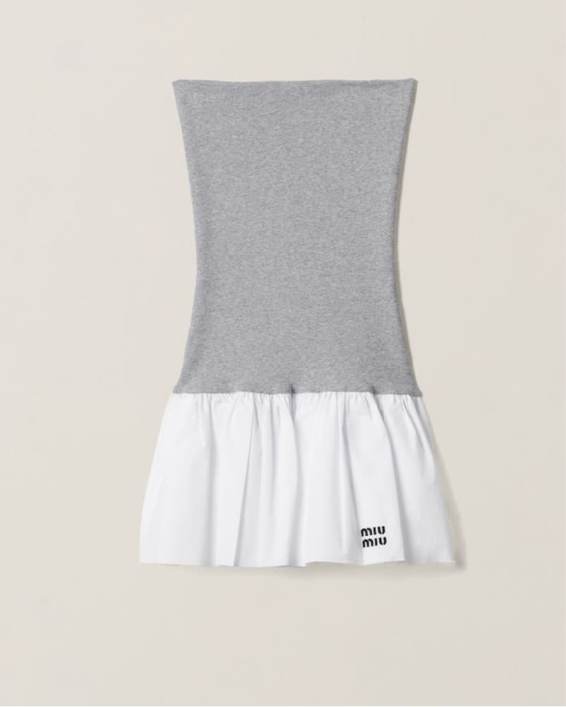 Miu Miu Knit Dress with Flowy Skirt - Image 3