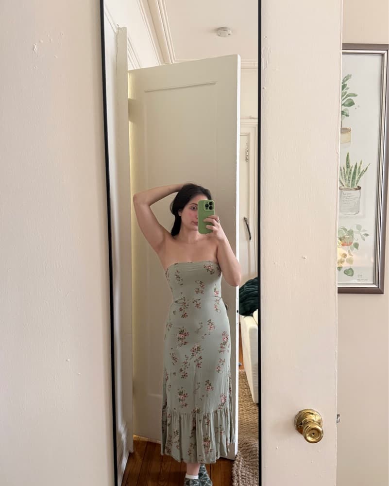 Reformation Strapless Dress - Image 3