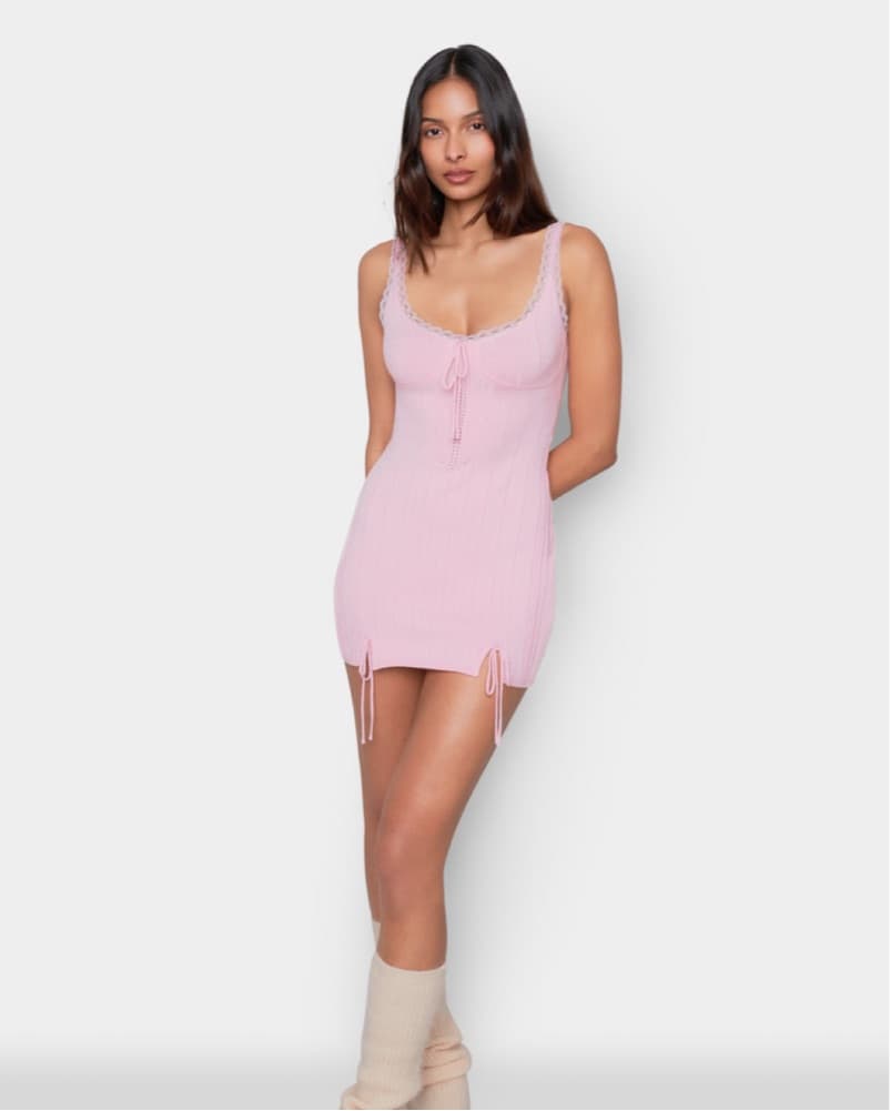 Danielle Guizo Pink Mini Dress - Image 1