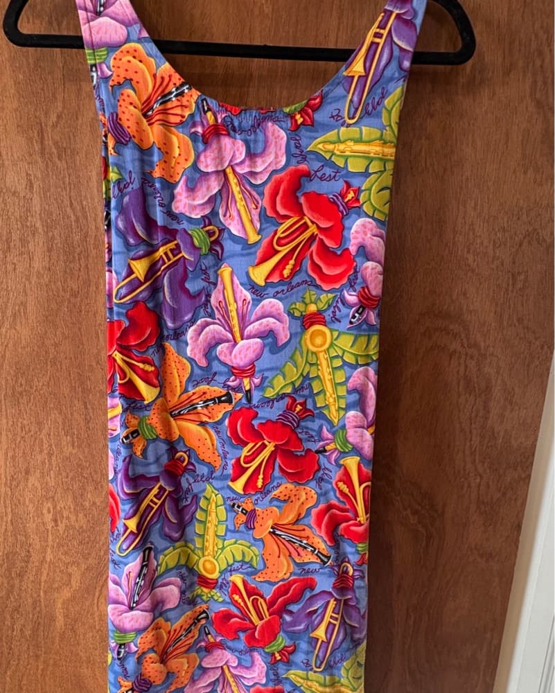 NOLA-inspired Floral Sleeveless Dress - Image 4
