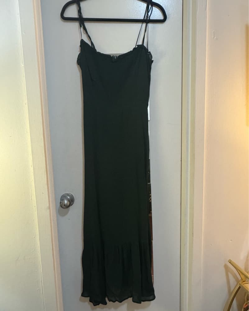 Reformation Green Midi Dress - Image 1