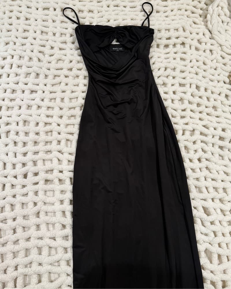 White fox black Maxi Dress - Image 3