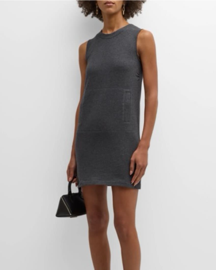 NORMA KAMALI GREY MINI DRESS - Image 4