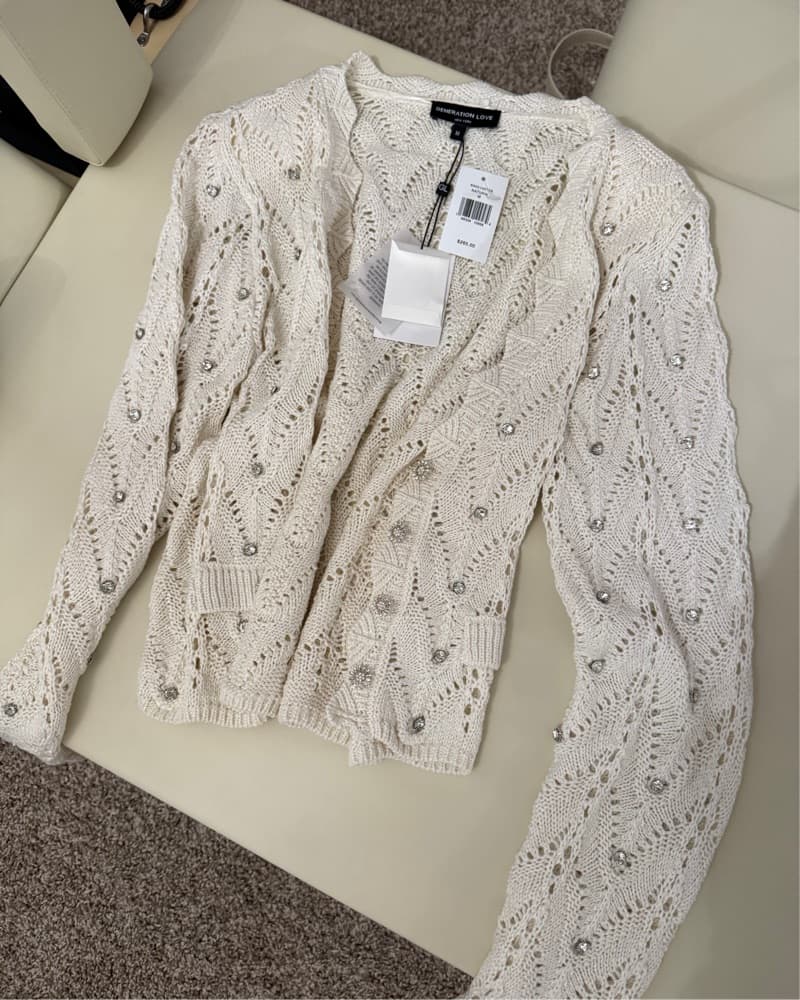 Stylish Crochet Knit Cardigan - Image 2