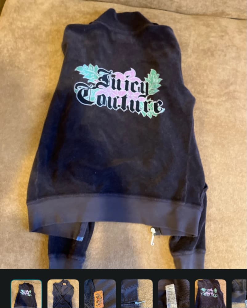 Stylish Juicy Couture Velvet Jacket Y2k  - Image 1