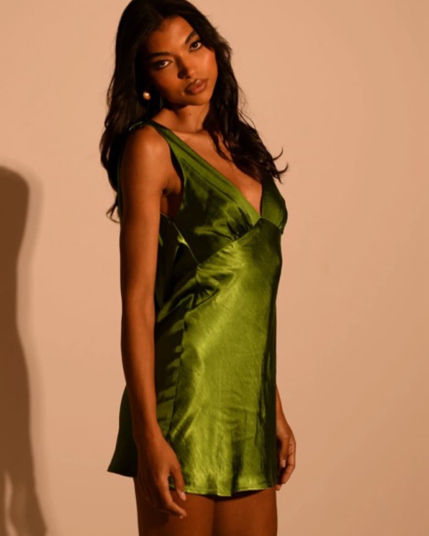 Green Mini Dress Meshki - Image 3