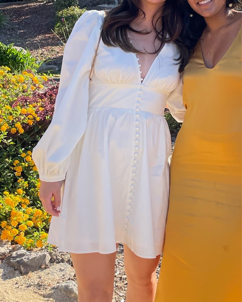 Reformation White Caitie Dress - Image 3