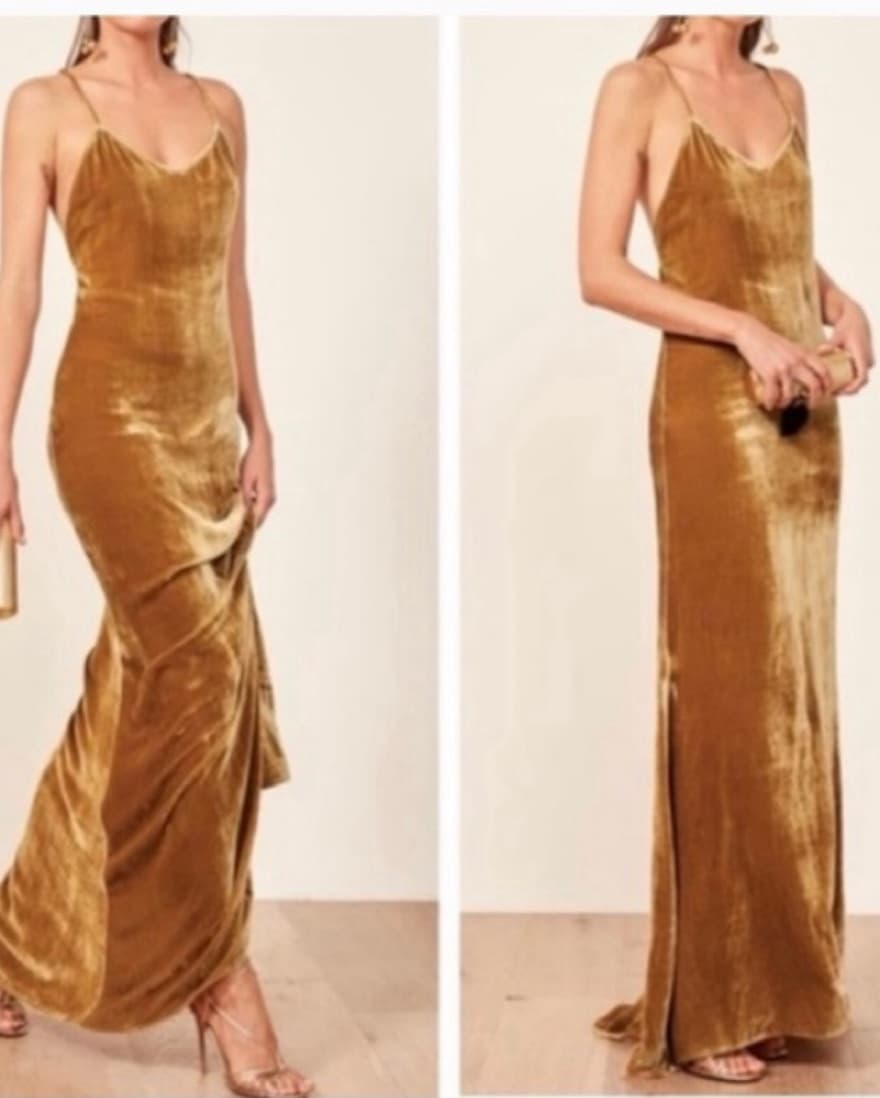Gold Velvet Maxi - Image 1