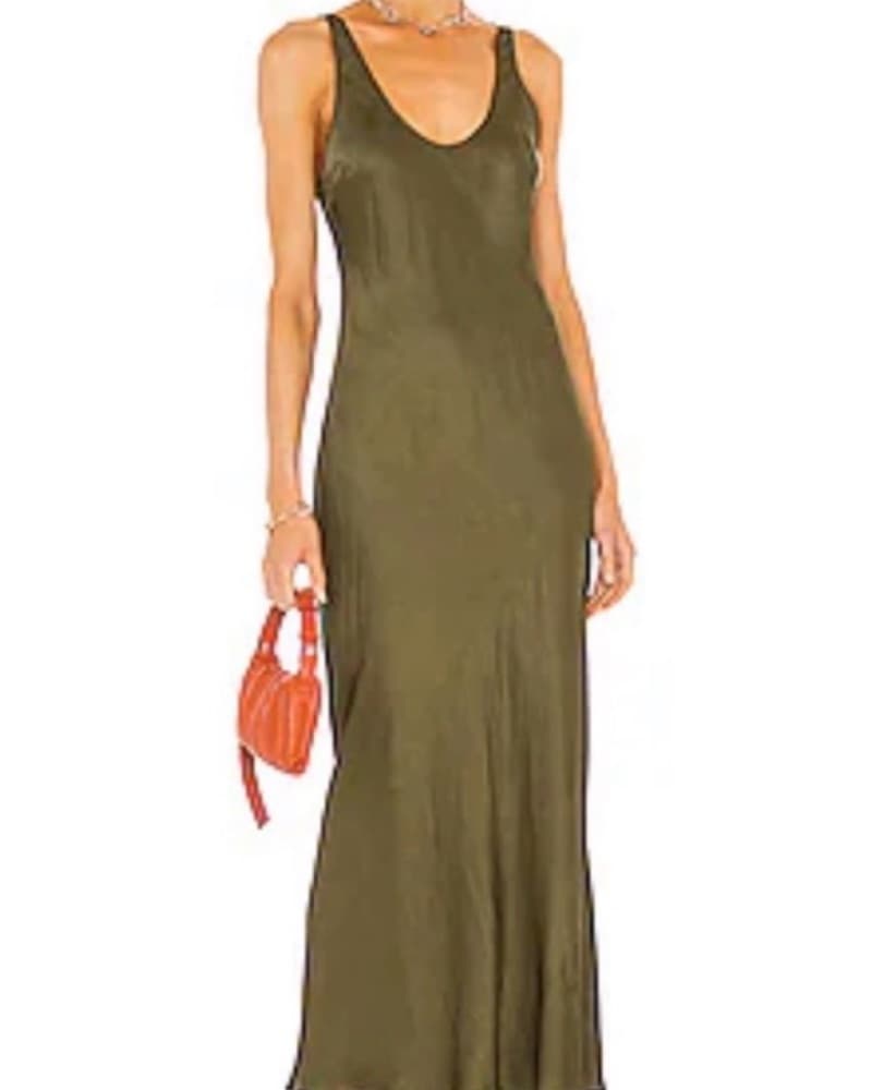 L’AGENCE Green Maxi Dress - Image 1