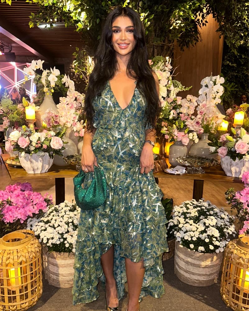 Stunning Tropical Print Maxi Dress - Image 3