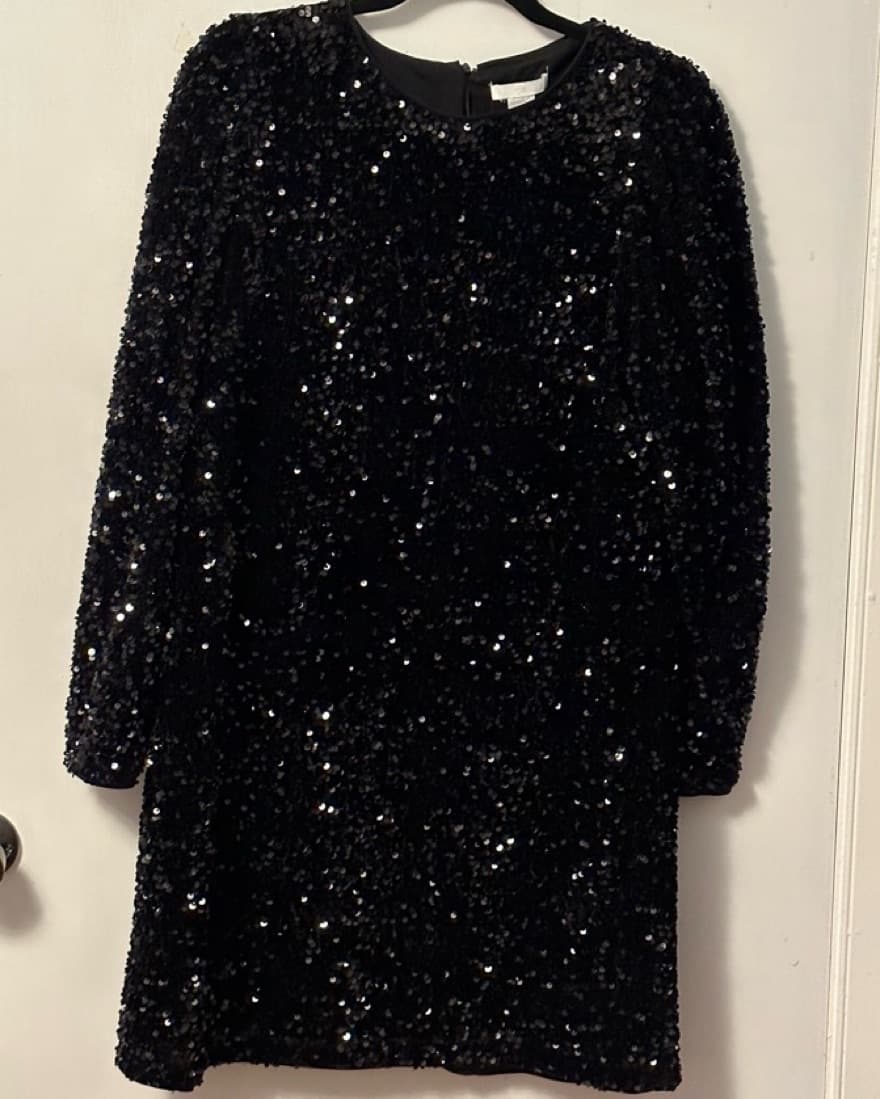 Sparkly Black Semi-Formal Dress - Image 1