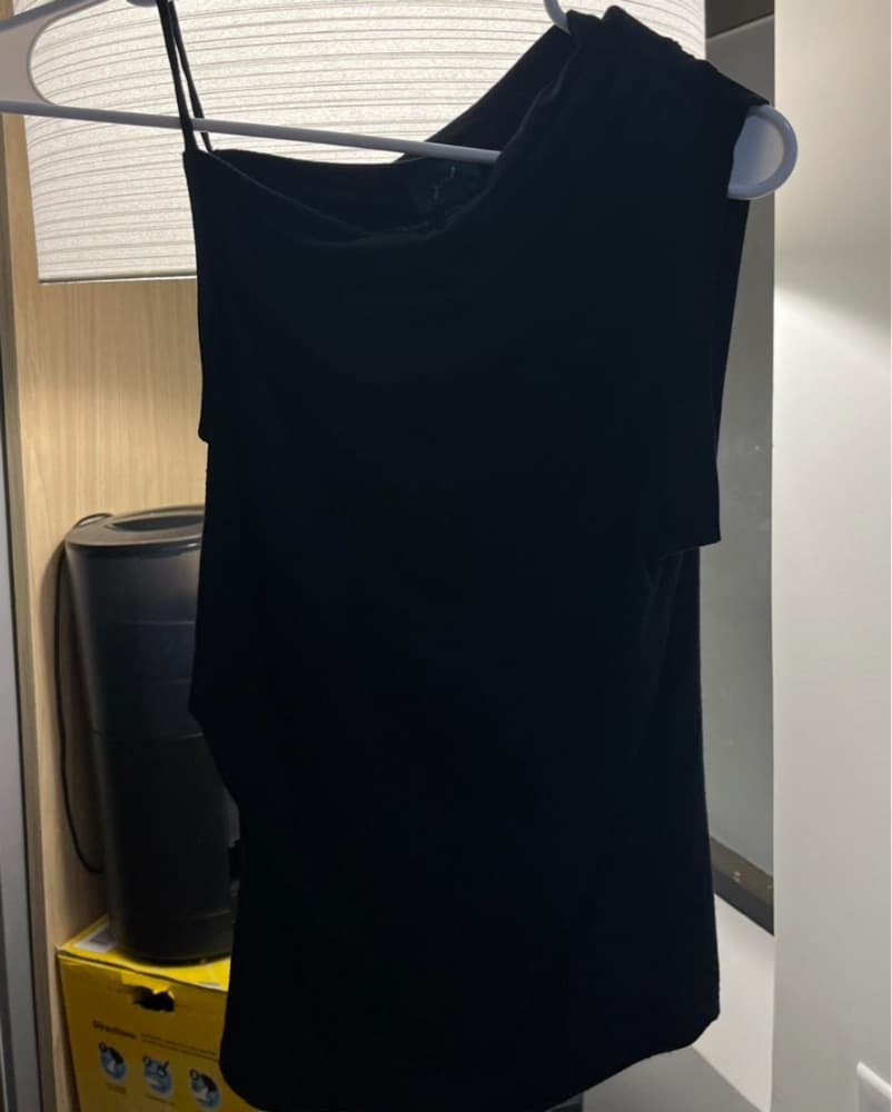Geel Black Zoe Asymmetrical Knit - Image 3