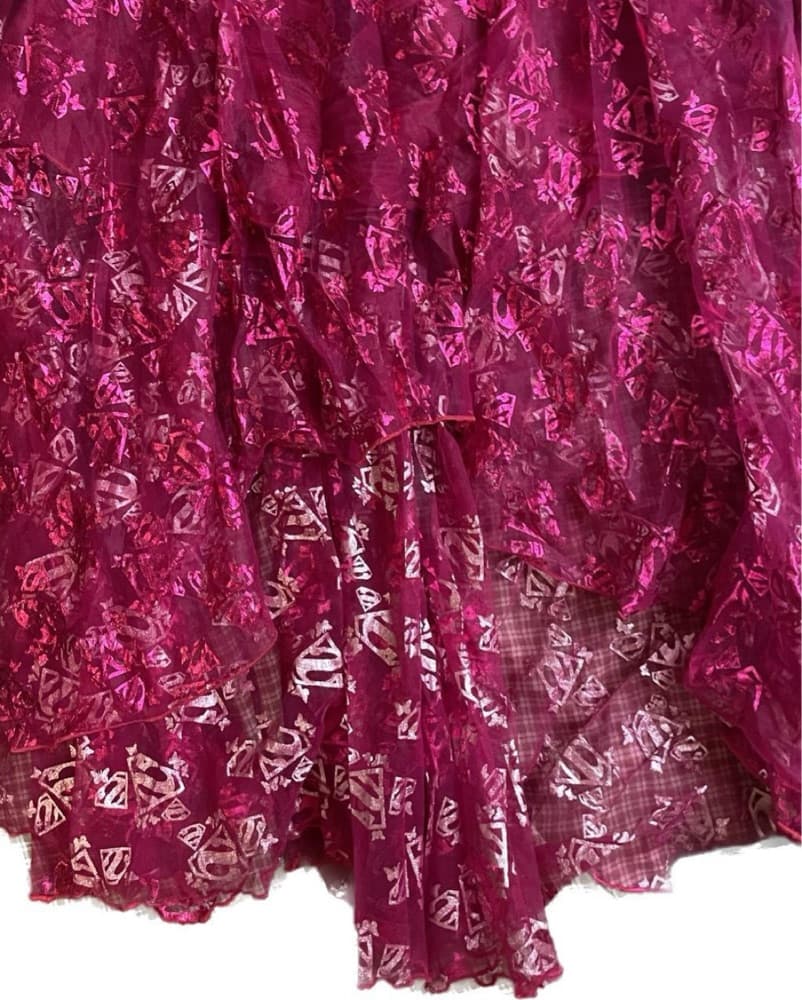 Fushia & Blue Lace Dress - Image 6
