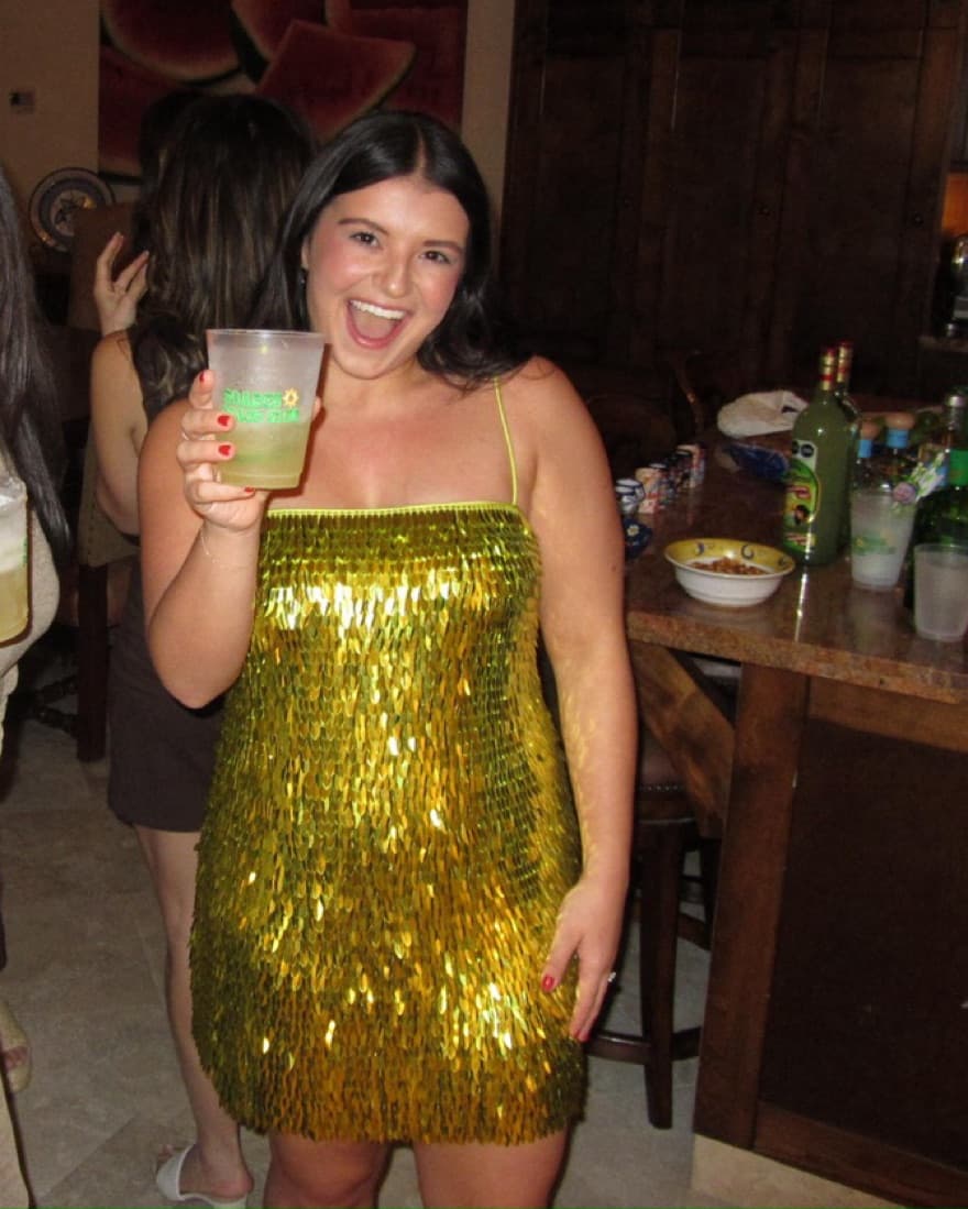 Retrofete Green Dress - Image 3