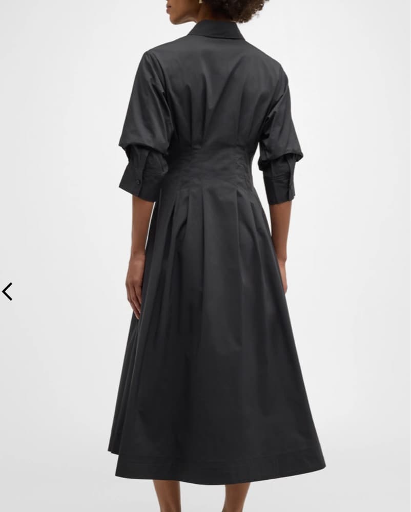 Simkhai Collard Black Midi Dress - Image 4