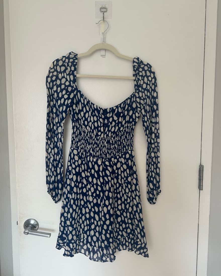 Reformation, Long Sleeve Mini Dress - Image 2