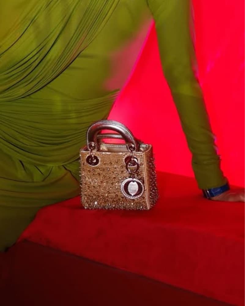 Lady Dior Micro Crystal Beaded Bag - Image 1