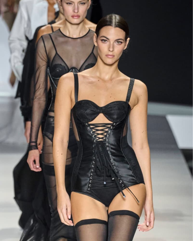 Dolce & Gabbana Bustier Black Corset Lace Top Strapless - Image 5