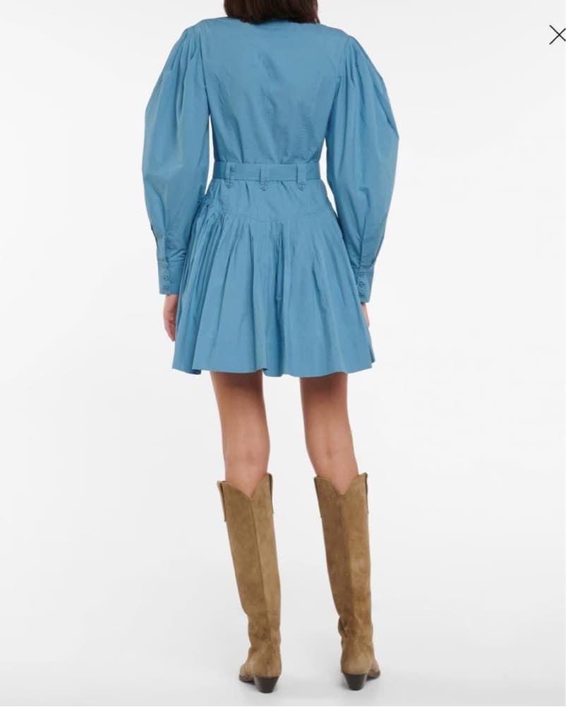 Ulla Johnson Blue Mini Dress - Image 4