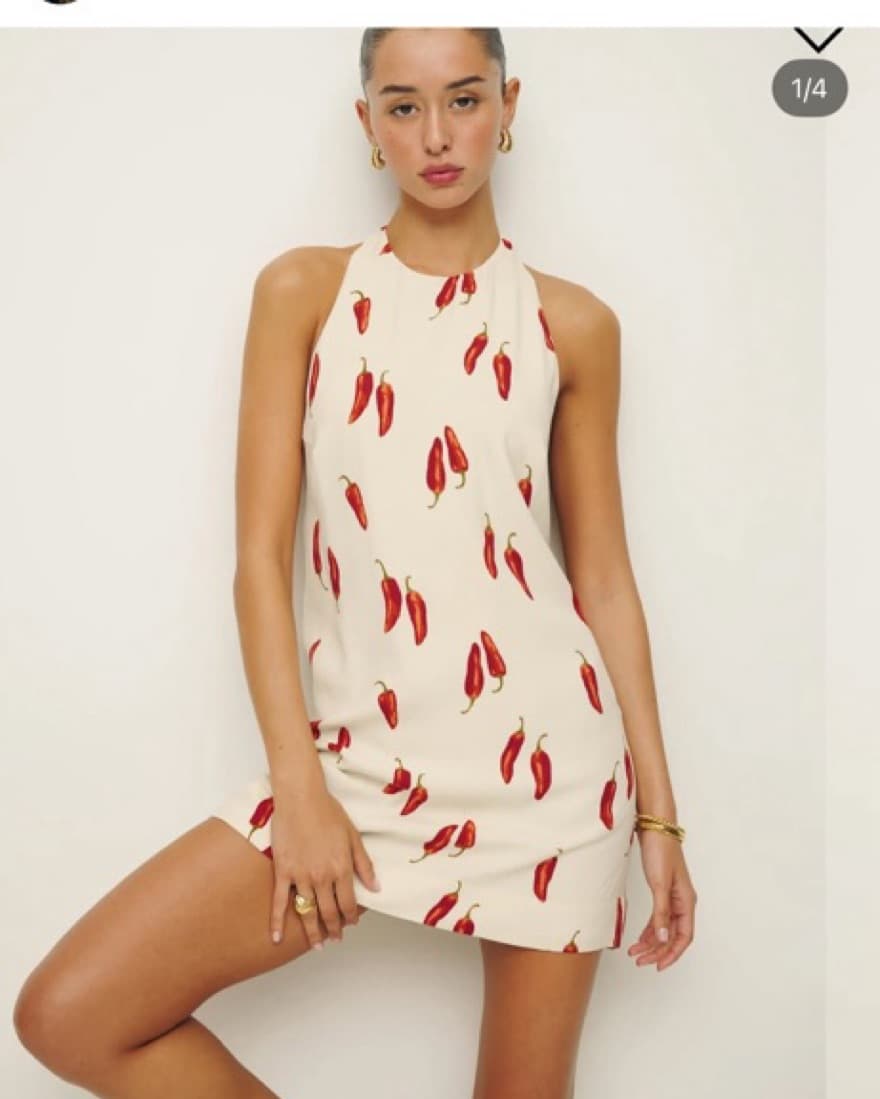 Chile Print Reformation Dress - Image 1
