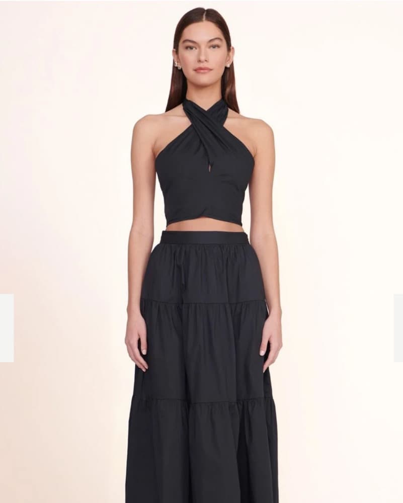Staud Black Halter Top - Image 1