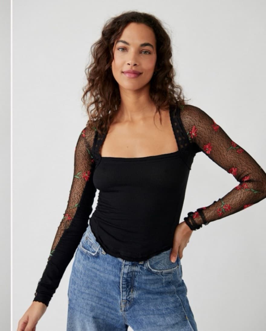 Free People Jolie Lace Top - Image 1