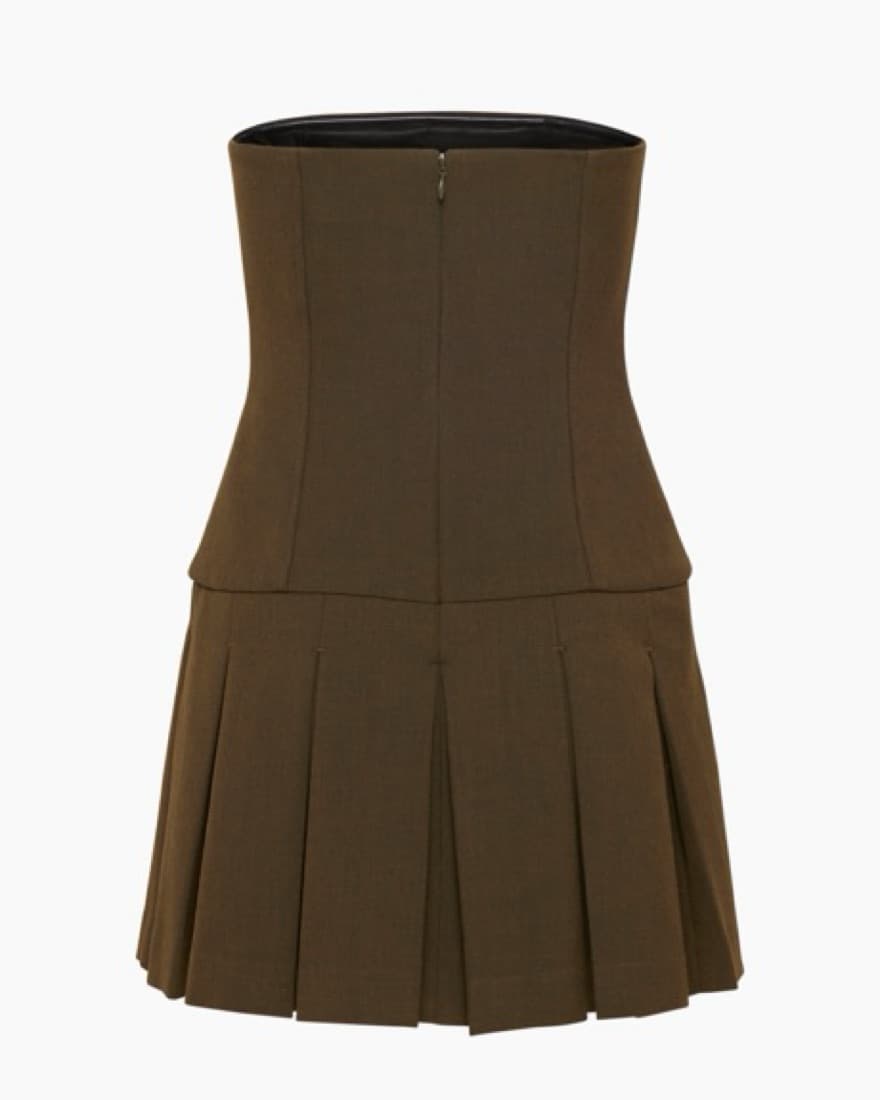 Wilfred Polished Dress - Brown - Image 4