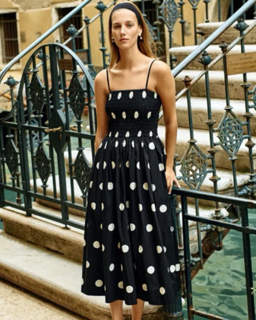 Ciao Lucia Mael Polka Dot Midi Dress  - Image 3