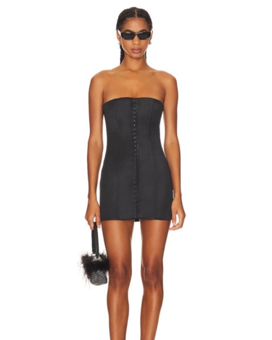 Danielle Guizio Black Corset Dress - Image 1