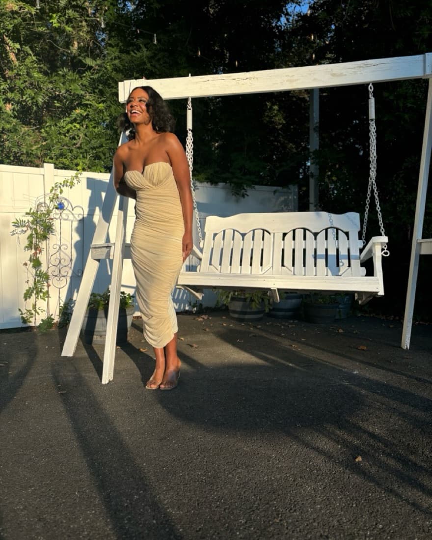 JLuxlabel Cream Dress - Image 3