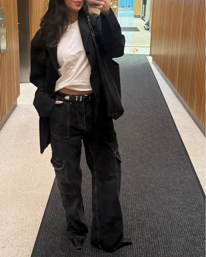 Ganni Oversize Cargo Jeans - Image 1