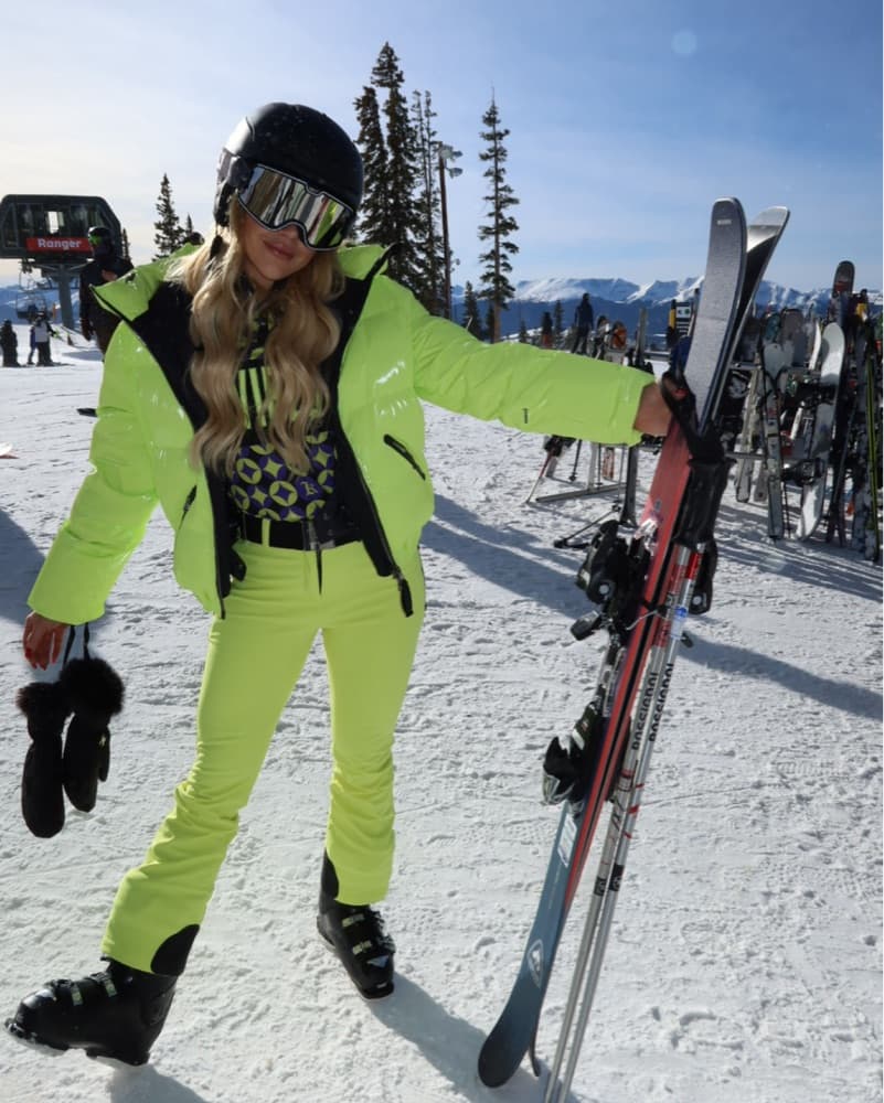 Vibrant Neon Ski Outfit - Image 2