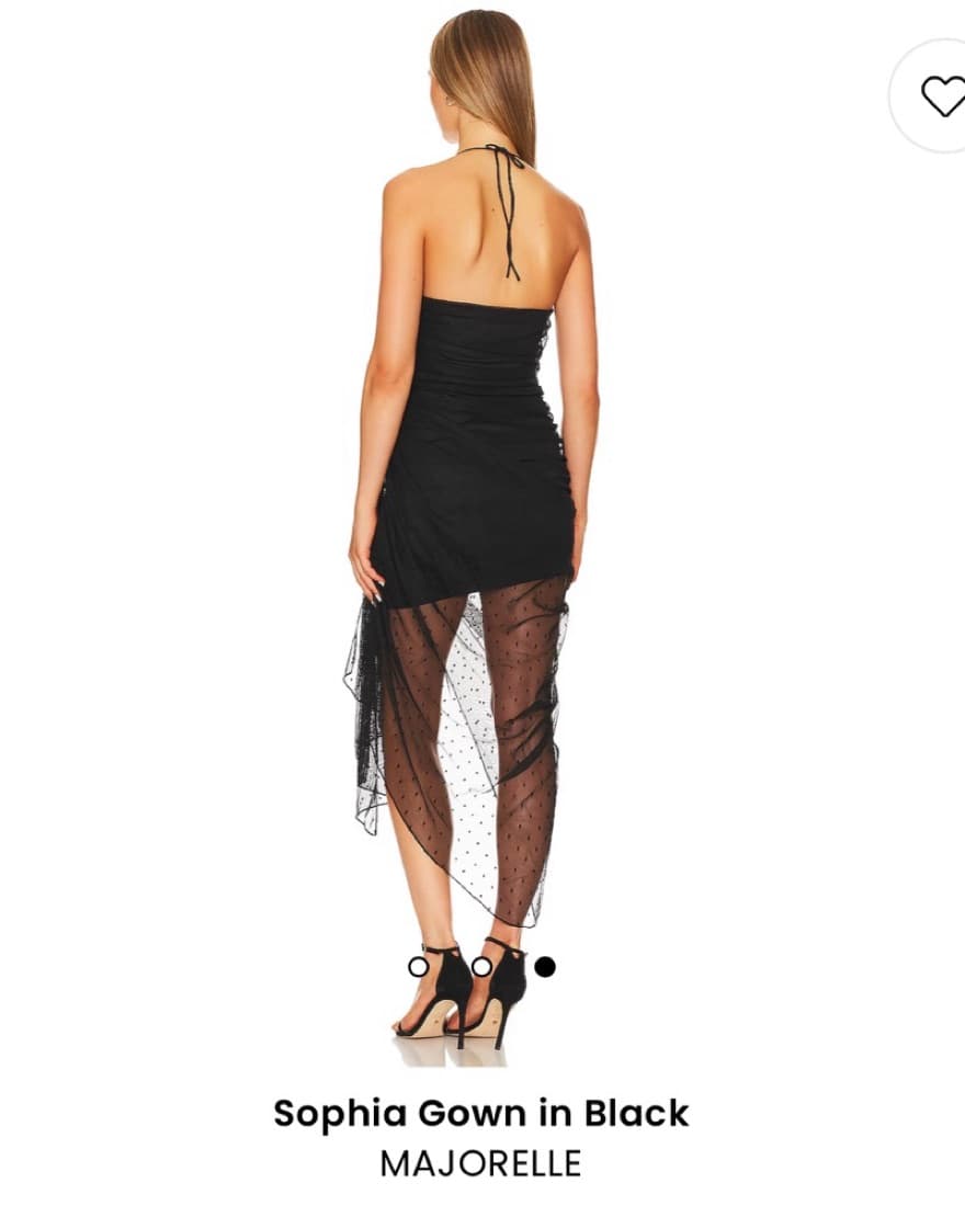 Black Majorelle Sophia Gown - Image 3