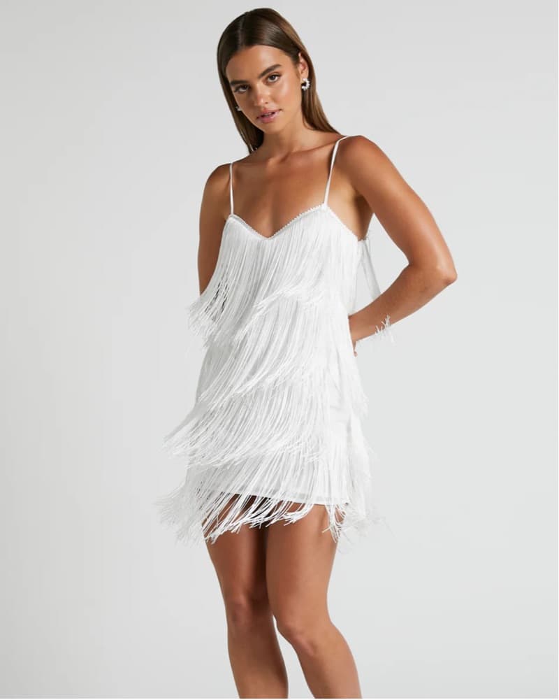 Fringe Mini Dress - Image 1