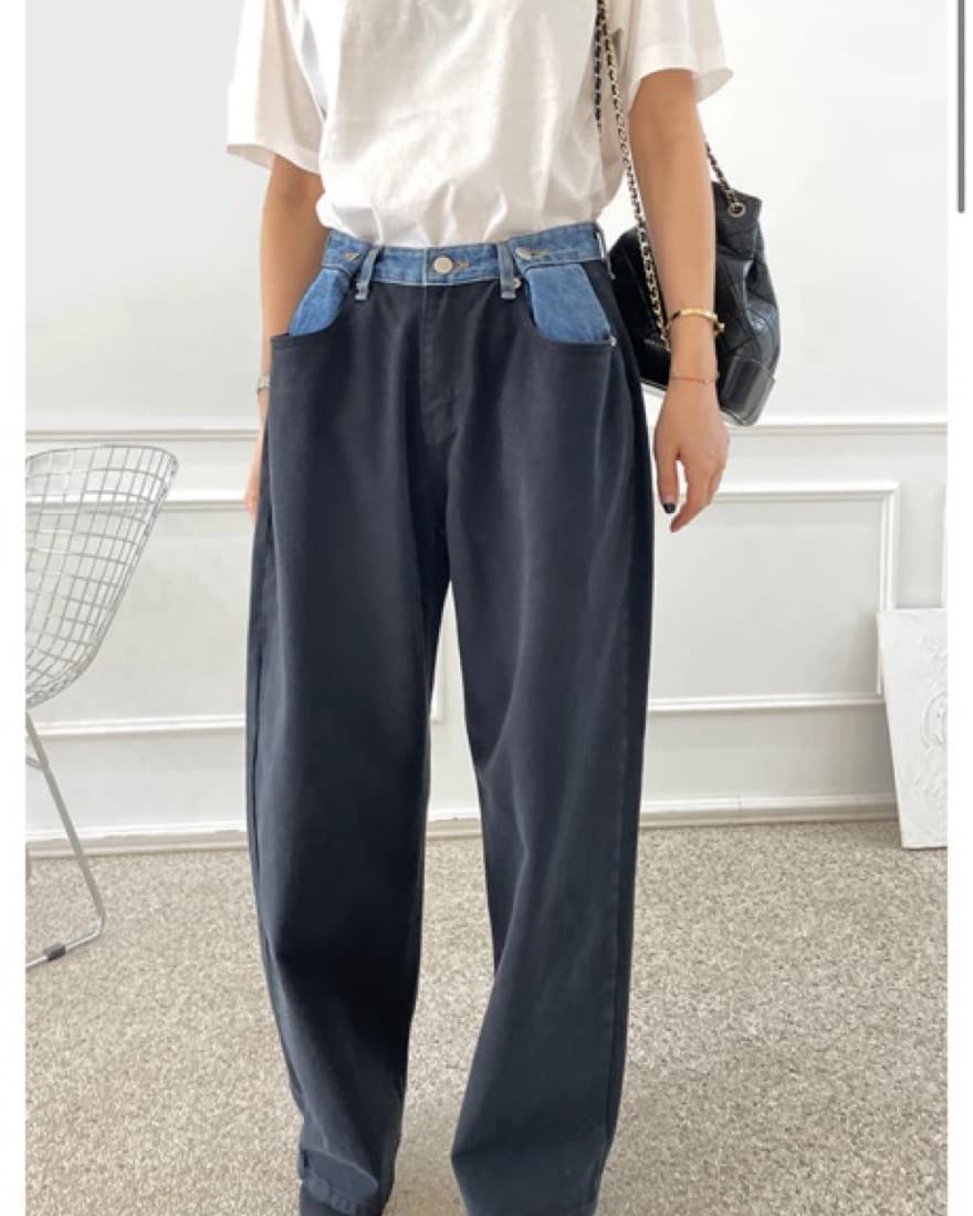 Frankie Shop Hayla Contrast Jeans - Image 2