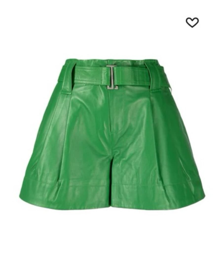 GANNI Kelly Green Shorts - Image 2