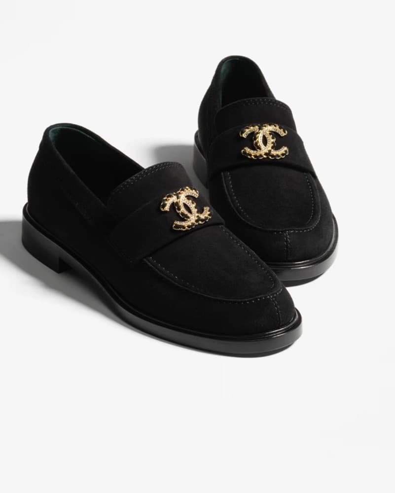 Chanel Black Loafers  - Image 1