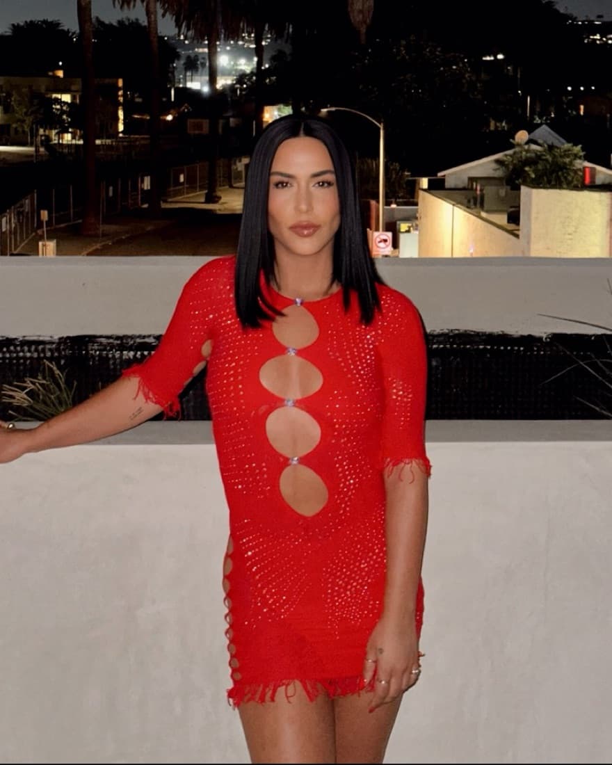 Red Poster Girl Mini Dress  - Image 2