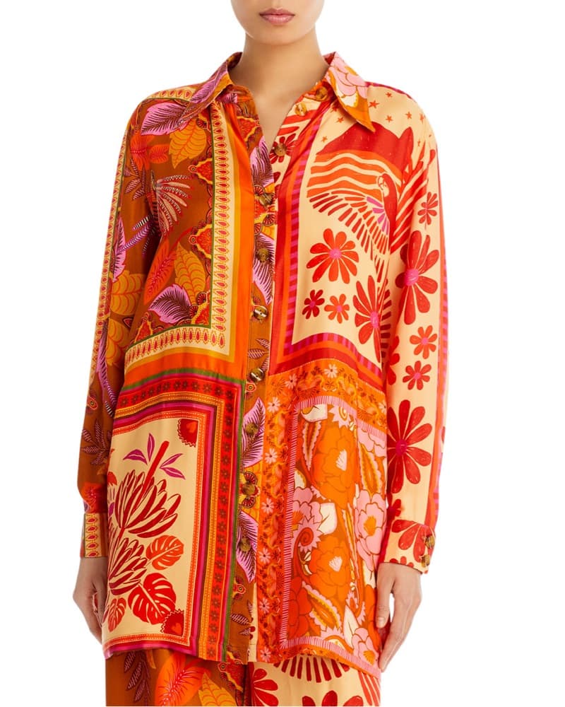 Farm Rio Top / Shirtdress - Image 6