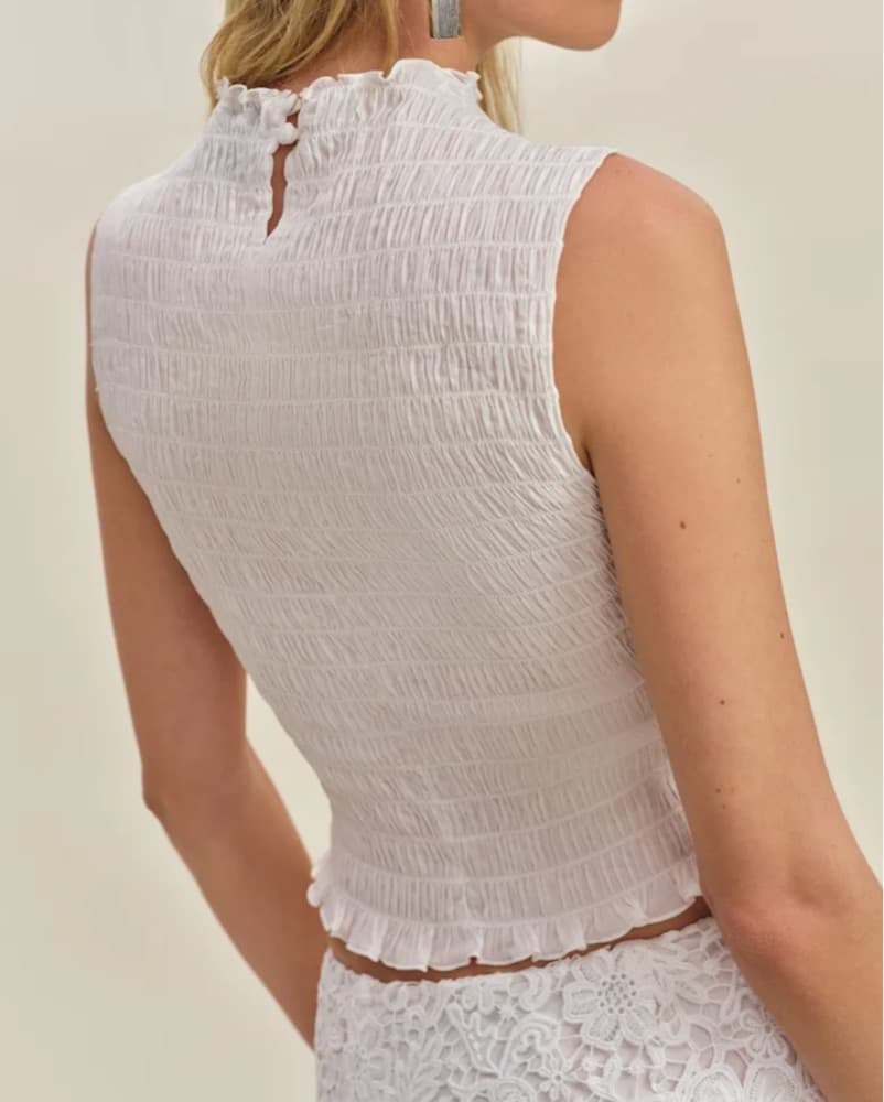 Reformation Adri Top In White - Image 4