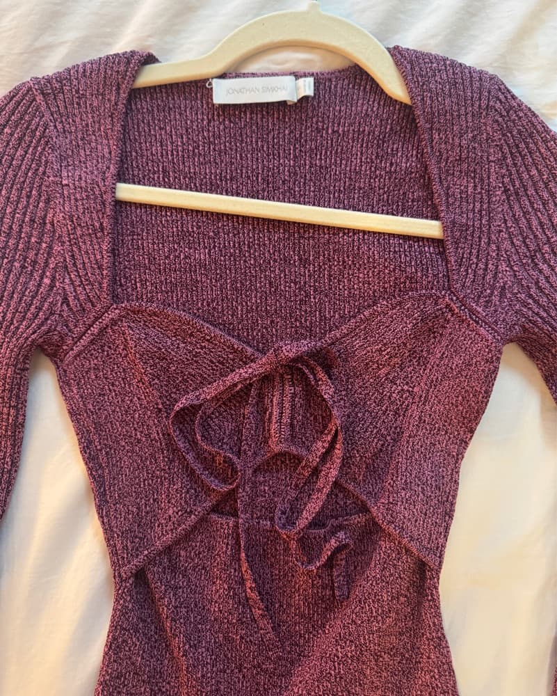 Simkhai Alexia Compact Rib Top - Image 5