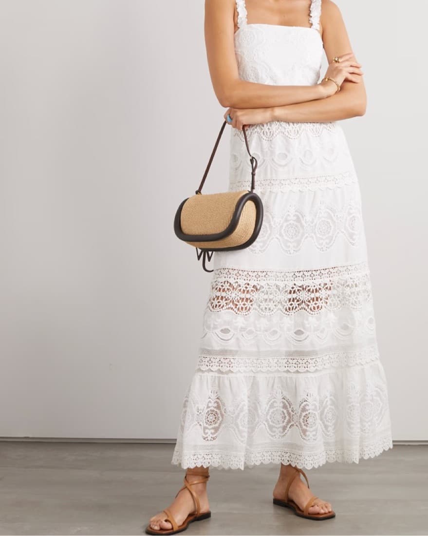 Alice + Olivia Alora Paneled Lace Maxi - Image 1