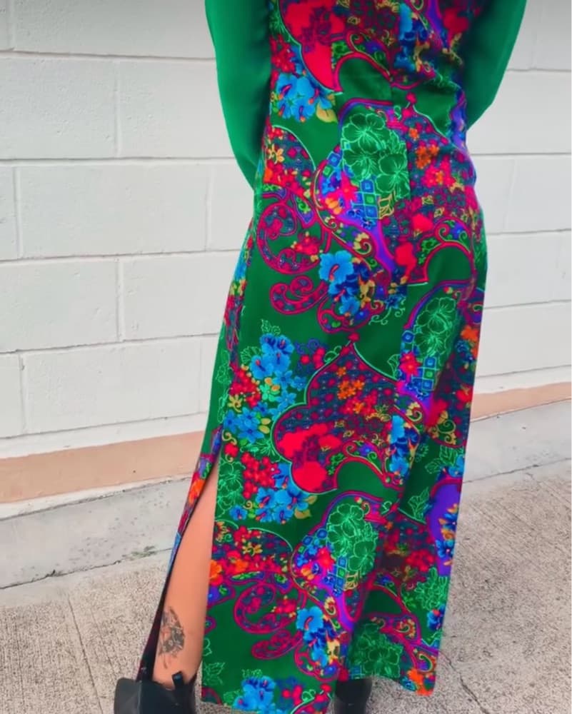 Vibrant Floral Midi Dress - Image 3