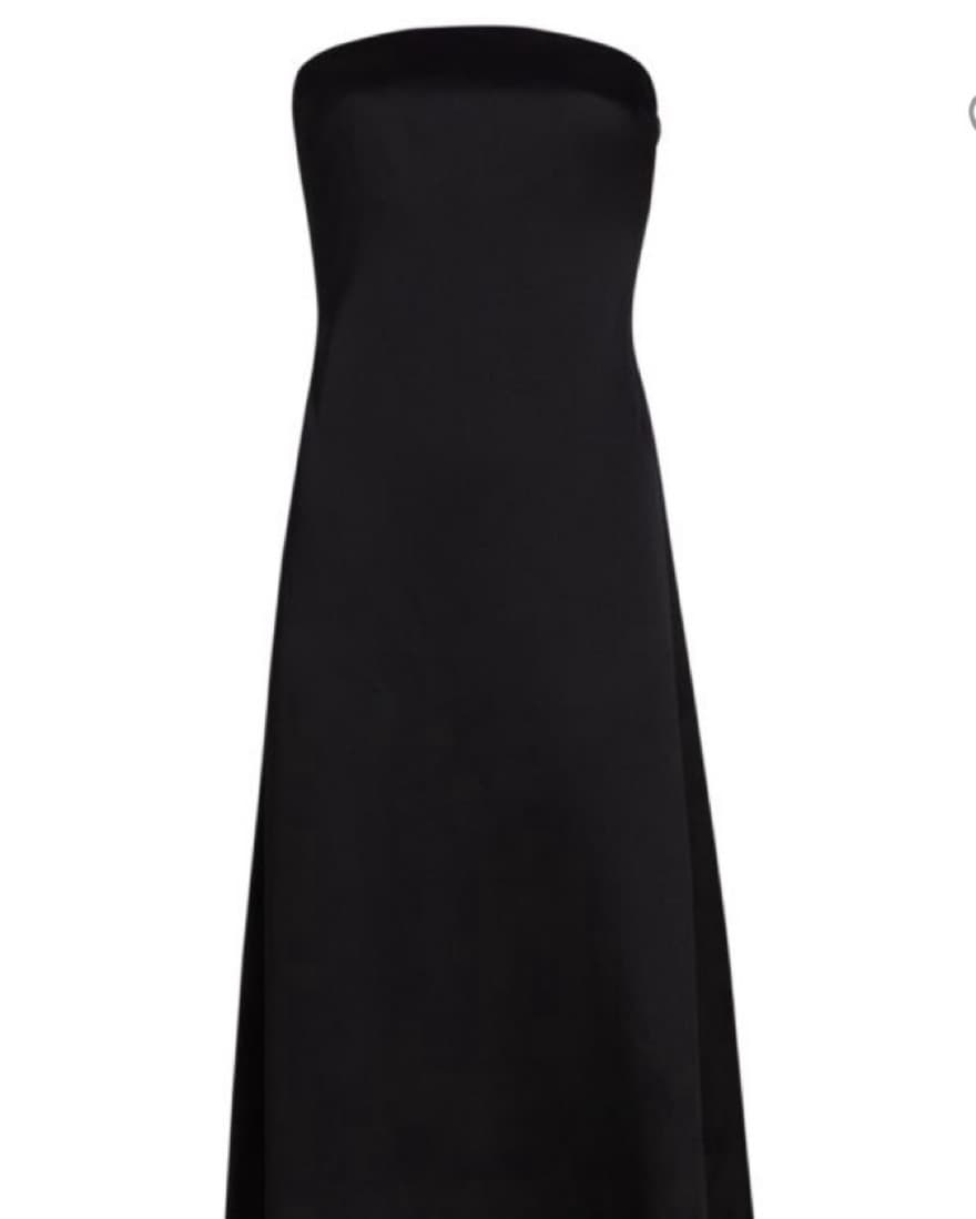 Anine Bing Silk Strapless Dress  - Image 3