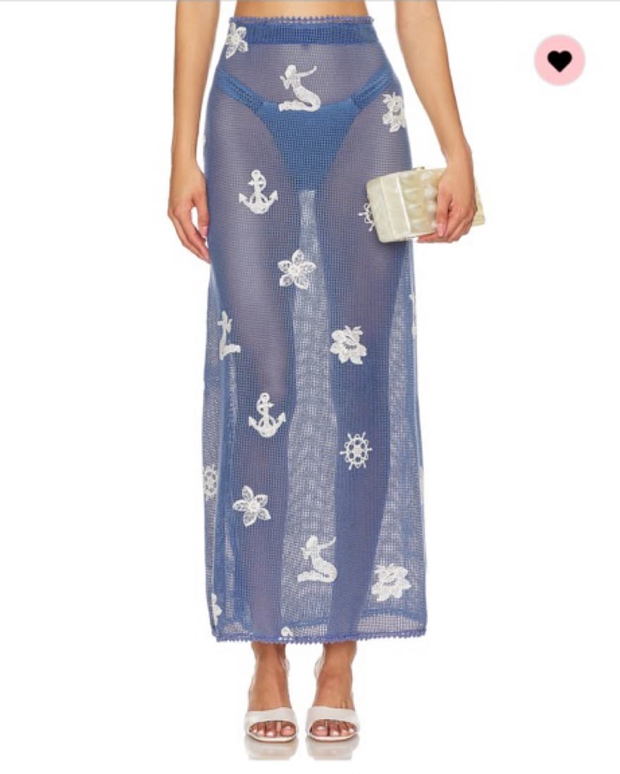 Agua Bendita Blue Cyprus Skirt  - Image 1