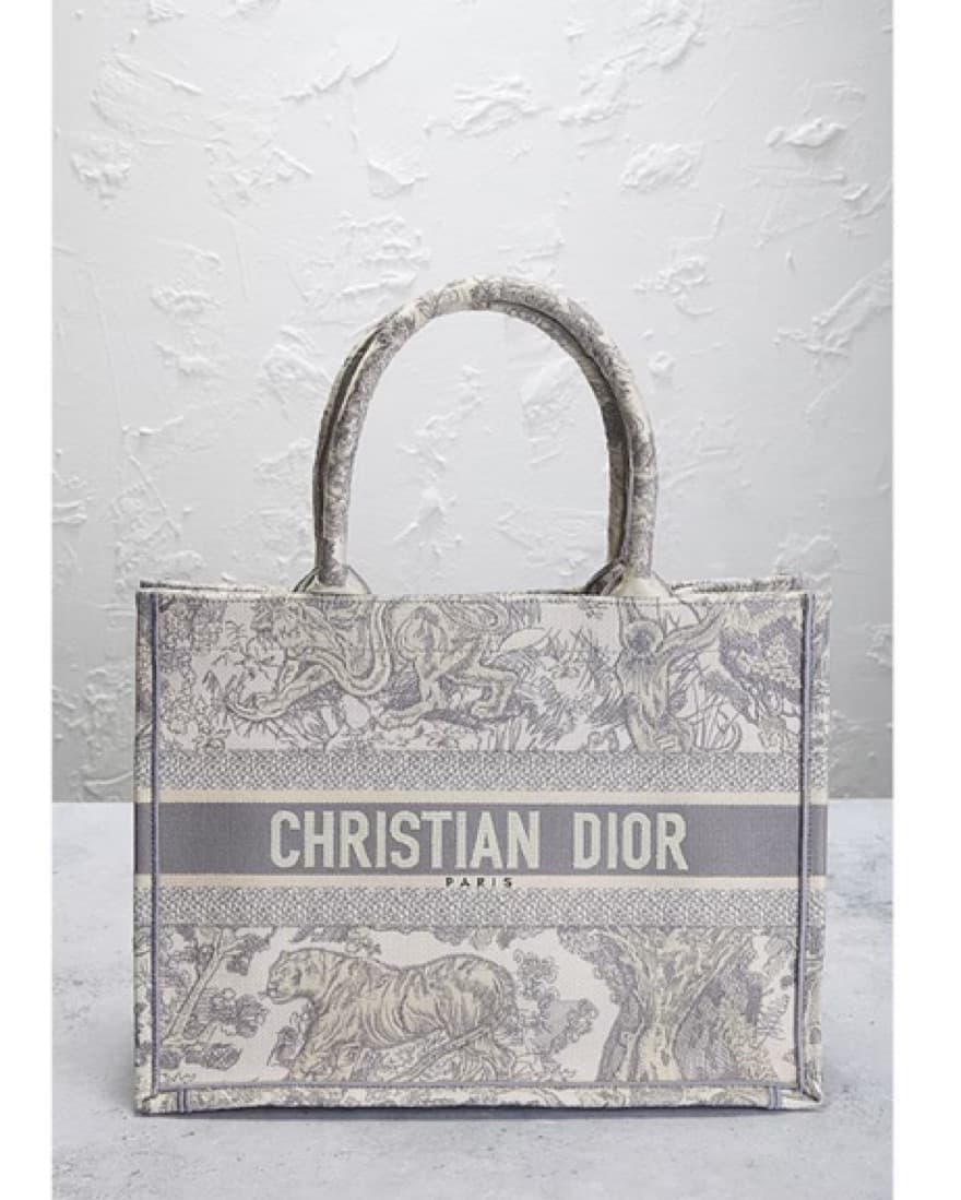 Dior Medium Book Tote in Grey - Image 1