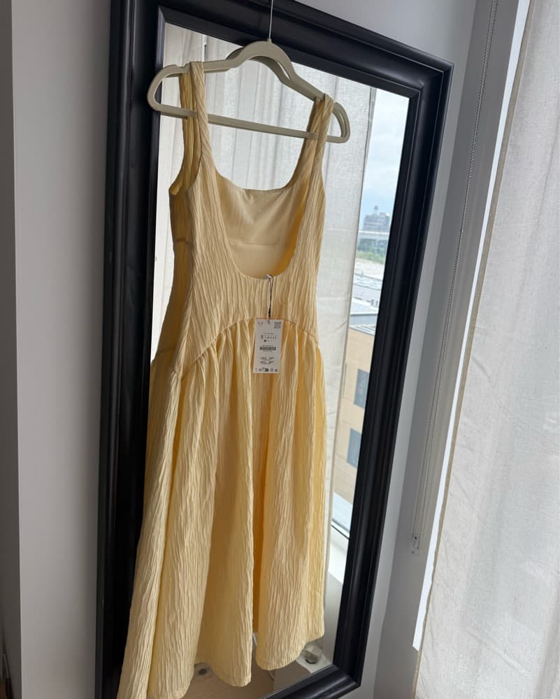 Low Back Yellow Dress - Image 3